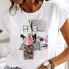 T-shirts Femmes 2024 Creative High Talons Imprimer T-shirt Femmes Créativité Design Été Original Noble Filles Vendant Des Tops De Mode Dames