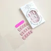 Faux ongles 24pcs oeil de chat tête carrée français couverture complète pointes d'ongles presse sur outils de manucure portables imperméables