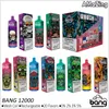 Originele Bang 12000 Rookwolken Wegwerp Vape Pen Oplaadbare Mesh Coil Vaper 20ml Voorgevulde Pod Karren Bangvapes Bladerdeeg 12K E Sigaretten 0% 2% 3% 5% 20 Kleuren