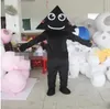 Halloween preto dos desenhos animados boneca mascote trajes natal fantasia vestido de desenho animado personagem roupa terno adultos tamanho carnaval páscoa tema de publicidade