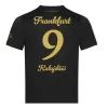 24 25 Eintracht Frankfurt 125 Ano Aniversário Kit DFB POKAL FINAL Kit Futebol Jerseys 2024 2025 RODE ACHE Camisa de Futebol Uniforme 125º Ouro Preto