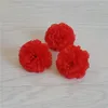 Decorative Flowers 25pcs 5cm Artificial Carnation Simulation Silk Flower Heads Wedding DIY Jewelry Findings Headware Home Accessory