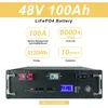 48V 100AH ​​50AH 120AH 200AH LIFEPO4 Pil 16s Yerleşik BMS 51.2V Lityum Demir Fosfat Pilleri RV Güneşi yok