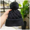 Baretten Dikker Wintermuts Seizoen Grof Garen Grote Stretch Jeugdhoed Meisje Fleece Gevoerd Gevoerd Warm Houden Gebreide Vrouwen