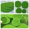 Decorações de jardim 9 pcs tapetes de área artificial musgo micro paisagem layout prop grama gramado acessório almofada cena de relvado