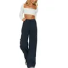 Women's Pants Womens Cargo Dressy Casual High Waisted Baggy Stretchy Wide Leg Y2K Straight-Leg Buckle Women Work
