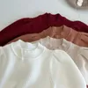 秋の子供ベイビースリーブニット女の子ファッションセータードレスプリンセススタイル幼児服ドレス240220