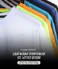 Ice Silk Long Sleeve Mens Spring Thin Section Snabbt torrt andningsbar tshirt Enkel utomhus Casual Gym Clothing Fitness Equipment 240219