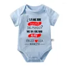 Rompers The Mom In World Baby Bodysuits Cotton Born Romper Infant Boys Girls Short Sleeve Jumpsuits Outfits Gifts