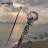 Silver Luxury Round Handle Fashion Walking Stick For Party Decorative Walking Cane Elegant Crosier Knob Walking Stick 93cm