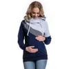Umstands-Sweatshirt für Damen, Still-Umstandsmode, lange Ärmel, Kapuze, Still-Hoodie, schwangere Frauen, langärmeliges Kapuzenpullover 240219