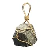 Decorative Figurines Unique Pyrite Stone Jewelry Pendant 16-20mm Ore Exquisite Ornaments