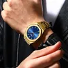 Nibosi Simple Personalized Diamond Gold Watch Simple Gold Mens Watch Student Quartz Watch Shop