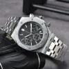 NOWOŚĆ AP WIND Watches Mens Watches Sześć igieł wszystkie wykładowe kwarc Sapphire Watch Wysokiej jakości projektant luksusowy marka chronograph zegar Zegarek Zespół Mężczyznę 3 oczy