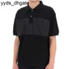 Prado 2021 Stickerei Polos Luxur T-Shirt Mode personalisierte Männer Designer T-Shirts hohe Qualität schwarz und weiß 100 % Baumwolle Herrenbekleidung Größe M-XXL