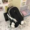 School Bags Japanese Women Bag Kawaii Ear Backpack Lady With Hairball Teenage Girl Lovely Lolita Shoulder High Capacity