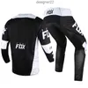 Set di equipaggiamento per motocross da corsa Dirt Bike 180 Trice Lux MX ATV Jersey Pant Combo Mountain Bicycle Offroad Street Moto Tuta rossa da uomo