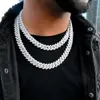 Все кубинские браслеты в стиле хип-хоп для мужчин с бриллиантами 10 мм и ожерелье-цепочка из стерлингового серебра 925 пробы для девочек-подростков