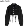Prado Women Denim Womens Designer Jackets Button Letters Style Slim For Lady Outfit Woman Jeans Outsize Classcia Windbreaker Veste Femme 21