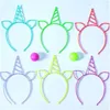 Cerchietto per capelli fluorescente Fascia in plastica Glow In The Dark Forniture per feste Photo Booth Per bambini Adulti Compleanno Decorazione di nozze Fascia per orecchie di gatto