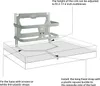 3 In 1 Babybed Vangrail Wieg Voor Baby's Barrière Veiligheidsrail Hek Kinderbed Wiegjes Aanpasbaar Aan 240223