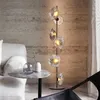 クラウドアーティスティックフロアランプガラスガラスLED照明グレーナイトライトルームの装飾ホームデコレーションベッドサイドスタンドリビングルームのライト