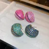 Dangle Earrings Fashion Vintage Color Crystal Stud For Women Luxury Elegant Geometric Girl Travel Wedding Jewelry