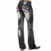 Women's Jeans Woman Vintage Casual Denim Pants High Waist Clothes American Flag Stretch Washed For Female 2024 Fashion Streetwear