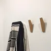 Haken 1Pcs Wand-montiert Holz Mantel Schlafzimmer Schlüsselbund Kleidung Robe Kleiderbügel Handtuch Hängen Lagerung Rack