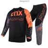 2022 Motocrosskleding Set Troy Fox 180 Skew Jersey Broek Straat Moto Offroad Kits Motor Fluorescentie Pak Mannen