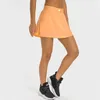 AL Yoga Match Point Tennis Skirt Anti Glare Mini Varsity Skirt Quick Drying Breathable Sport Shorts Weekend Jogging Sweatpants Built Ins with Pocket