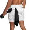 Mężczyźni sportowe szorty sportowe podwójne szorty biegowe 2 na 1 na plaży Summer Gym Fitness Training Jogging Short