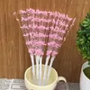 Decorative Flowers 10pcs 4mm Bunch String Artificial Pearl Sticks Bridal Bouquets Beaded Handmade Flower Stem Beads Wedding Party Decor DIY