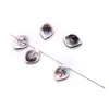 Charms Natural Black Shell Pendants Petals Shape For Jewelry Making DIY Necklace Earrings Handmade Fashion Accessories