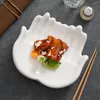 Zestawy naczyń stołowych talerz do przechowywania salonu sushi wyświetlacza zimna taca na danie podwójna warstwa słodka punkt serwowania ceramika japońska