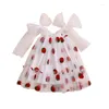 Mädchen Kleider Kleinkind Kleinkind Baby Mädchen Prinzessin Kleid Ärmellos Spleißen Mesh Hosenträger Schlinge Tüll Schmetterling Tutu