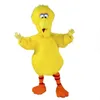 Costume de mascotte de sésame jaune d'Halloween Big Bird Personnage de thème d'anime de dessin animé Taille adulte Carnaval de Noël Fête d'anniversaire Tenue fantaisie