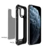 Custodia per telefono trasparente antiurto in fibra di carbonio per iPhone 11 XR XS Max 8 7 6Plus SE Custodia protettiva per paraurti in silicone morbido