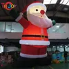 Hurtownia hurtowa działalność na świeżym powietrzu 6m 20 stóp/ 12 m 40 stóp wysokościowy duży nadmuchiwany model Świętego Mikołaja ze światłem LED na Boże Narodzenie