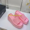 Sandaler 2024 Lady Women High Heels Shoes Slippers Sandalias Loafers Designer Satin Flats Platform Slide Sandal Mules