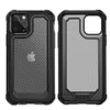 iPhone 11 XR XS Max 8 7 6plus SEソフトシリコンバンパー保護ケースカバー用の炭素繊維衝撃プルーフ透明な電話ケース