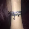 Link-Armbänder, süße Mädchen, Stern-Anhänger, niedlicher Punk, cooles Pentagramm-Armband für Frauen, Party, Club, Modeschmuck