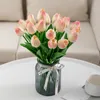 Flor Artificial de tulipán de PU, Mini tulipán de tacto Real, decoración para el hogar y la boda