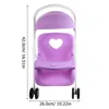 Små barnvagn grejer vagn barn spela spel leksaksrörbara dockor tillbehör flickor baby hus sundries rack 240223