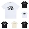 spring summer loose trend short sleeve mens t shirt Lovers Print Letter Round Crew Neck Black Cotton t shirts Mens Shirts