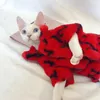 Trajes de gato outono inverno pele grossa jaqueta quente polar velo kitty roupas para esfinges esfinge devon rex traje sem pêlos