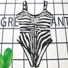 Sexy Zebra Pattern Brand Designer Swimsuit Womens Sexy Fashion One Piece Swimsuit Bikini European and American Slim Fit Comfortable Soft Swimsuit