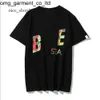 2024 Neue Sommer-Designer-Herren-T-Shirts, T-Shirts, seitliche doppelseitige Tarnung, Hai-T-Shirts, Kleidung, Grafik, buntes Cashew-Blitz-Baumwoll-Affen-T-Shirt