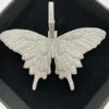 Cadermay personnalisé S Ice Out D VVS papillon Hiphop Moissanite Pass diamant testeur pendentif collier