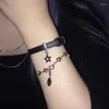 Link-Armbänder, süße Mädchen, Stern-Anhänger, niedlicher Punk, cooles Pentagramm-Armband für Frauen, Party, Club, Modeschmuck